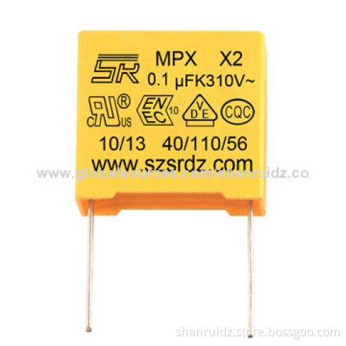 Suppression X2 Capacitor 104K 10% with UL/DVE/CQC/ENEC Compliant